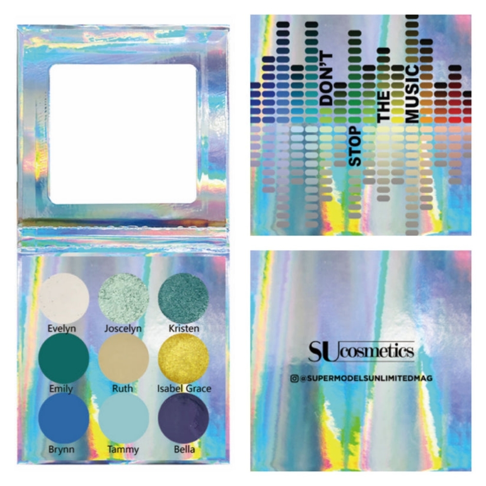 Blue Green Yellow Eyeshadow Palette